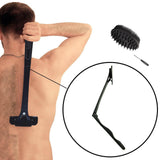 Maxbell Back Shaving for Men Shave Wet or Dry DIY Back Back Hair Removal Shaving Tool black