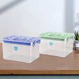 Maxbell Medical Box with Handle Stackable First Aid Box for Camping Household Travel green