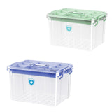 Maxbell Medical Box with Handle Stackable First Aid Box for Camping Household Travel green