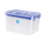 Maxbell Medical Box with Handle Stackable First Aid Box for Camping Household Travel blue