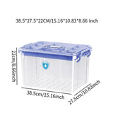 Maxbell Medical Box with Handle Stackable First Aid Box for Camping Household Travel blue