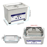 Maxbell Ultrasonic Jewelry Cleaner 40KHz Glasses Cleaning Machine for Dentures Rings