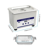 Maxbell Ultrasonic Jewelry Cleaner 40KHz Glasses Cleaning Machine for Dentures Rings