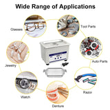 Maxbell Ultrasonic Jewelry Cleaner 40KHz Glasses Cleaning Machine for Dentures Rings