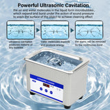 Maxbell Ultrasonic Cleaner Ultrasonic Cleaning Machine for Eyeglasses Earrings Rings