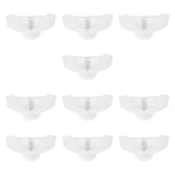 Maxbell 10Pcs Commode Sample Collector 800ml Urine Collection Hat Sturdy for Elderly