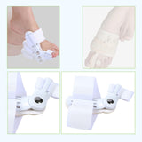 Maxbell Big Thumb Outturn Corrector for Women and Men Foot Care Toe Overlap Splitter white and yellow