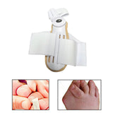 Maxbell Big Thumb Outturn Corrector for Women and Men Foot Care Toe Overlap Splitter white and yellow