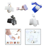 Maxbell Big Thumb Outturn Corrector for Women and Men Foot Care Toe Overlap Splitter white and yellow