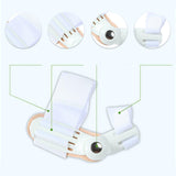 Maxbell Big Thumb Outturn Corrector for Women and Men Foot Care Toe Overlap Splitter white and yellow