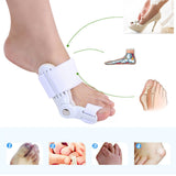 Maxbell Big Thumb Outturn Corrector for Women and Men Foot Care Toe Overlap Splitter white and yellow