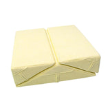 Maxbell 3 Pieces Triangle Positioning Pillow Comfortable Leg Bed Cushion Pillow Yellow