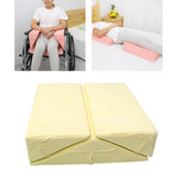 Maxbell 3 Pieces Triangle Positioning Pillow Comfortable Leg Bed Cushion Pillow Yellow