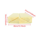 Maxbell 3 Pieces Triangle Positioning Pillow Comfortable Leg Bed Cushion Pillow Yellow