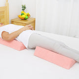 Maxbell 3 Pieces Triangle Positioning Pillow Comfortable Leg Bed Cushion Pillow Pink