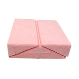 Maxbell 3 Pieces Triangle Positioning Pillow Comfortable Leg Bed Cushion Pillow Pink