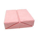 Maxbell 3 Pieces Triangle Positioning Pillow Comfortable Leg Bed Cushion Pillow Pink