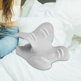 Maxbell Neck Pillow Multipurpose Elastic Soft Bed Pillow for Home Apartments Bedroom Gray