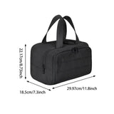 Maxbell Make up Organizer Handbag Open Toiletry Bag for Trips Outdoor Sports Holiday Black