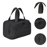 Maxbell Make up Organizer Handbag Open Toiletry Bag for Trips Outdoor Sports Holiday Black