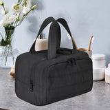 Maxbell Make up Organizer Handbag Open Toiletry Bag for Trips Outdoor Sports Holiday Black