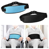 Maxbell Wheelchair Seatbelt Non Slip Soft Adjustable Strap Elderly Care Anti Falling Blue