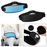 Maxbell Wheelchair Seatbelt Non Slip Soft Adjustable Strap Elderly Care Anti Falling Blue