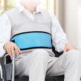 Maxbell Wheelchair Seatbelt Non Slip Soft Adjustable Strap Elderly Care Anti Falling Blue