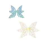 Maxbell Butterfly Wings for Women Gliiter Carnival Theme Party Butterfly Fairy Wings S Blue