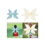 Maxbell Butterfly Wings for Women Gliiter Carnival Theme Party Butterfly Fairy Wings S Blue