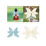 Maxbell Butterfly Wings for Women Gliiter Carnival Theme Party Butterfly Fairy Wings S Blue