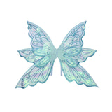 Maxbell Butterfly Wings for Women Gliiter Carnival Theme Party Butterfly Fairy Wings S Blue