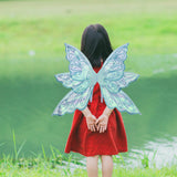 Maxbell Butterfly Wings for Women Gliiter Carnival Theme Party Butterfly Fairy Wings S Blue