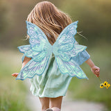 Maxbell Butterfly Wings for Women Gliiter Carnival Theme Party Butterfly Fairy Wings S Blue