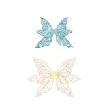 Maxbell Butterfly Wings for Women Gliiter Carnival Theme Party Butterfly Fairy Wings S Blue