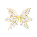 Maxbell Butterfly Wings for Women Gliiter Carnival Theme Party Butterfly Fairy Wings L Gold