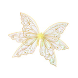 Maxbell Butterfly Wings for Women Gliiter Carnival Theme Party Butterfly Fairy Wings L Gold