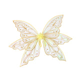 Maxbell Butterfly Wings for Women Gliiter Carnival Theme Party Butterfly Fairy Wings L Gold