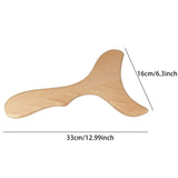 Maxbell Wood Massage Tool Relaxation Manual Portable Handheld for Back Shoulder Body