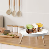 Maxbell Key Holder Creative Desk Organizer Storage Tray for Desk Dining Room Hallway white