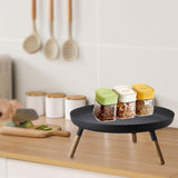 Maxbell Key Holder Creative Desk Organizer Storage Tray for Desk Dining Room Hallway black