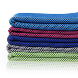 Maxbell Breathable Cooling Towel Ice Cold Towel Sweat Towel for Walking Sport Worker Blue