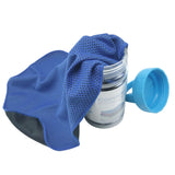 Maxbell Breathable Cooling Towel Ice Cold Towel Sweat Towel for Walking Sport Worker Blue