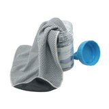 Maxbell Breathable Cooling Towel Ice Cold Towel Sweat Towel for Walking Sport Worker Gray