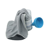 Maxbell Breathable Cooling Towel Ice Cold Towel Sweat Towel for Walking Sport Worker Gray