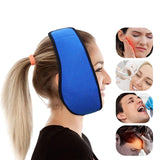 Maxbell Face Ice Pack Soft Ice Pack for Face Jaw Ice Face Mask for Chin Adults Teens blue