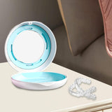 Maxbell Retainer Case Practical Denture Cleaning Case Small with Lid Retainer Holder Multicolor A