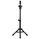 Maxbell Wig Stand Tripod Mannequin Head Stand for Display Cosmetology Training Heads