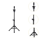 Maxbell Wig Stand Tripod Mannequin Head Stand for Display Cosmetology Training Heads