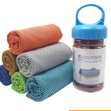 Maxbell Cooling Towel Sweat Absorbing Small-size Headband for Running Cycling Summer Green